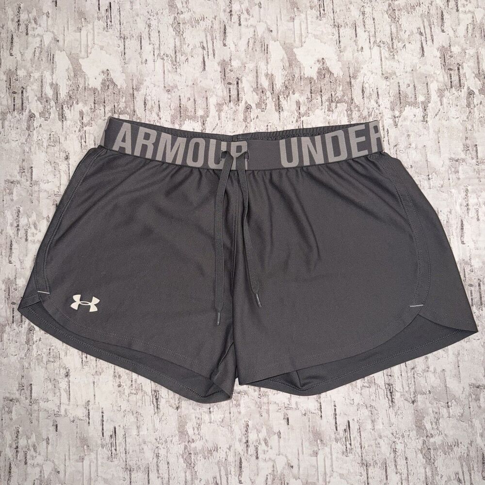 Under Armour Womens Size XS Gray Activewear Shorts Running Jogging Gym Biking